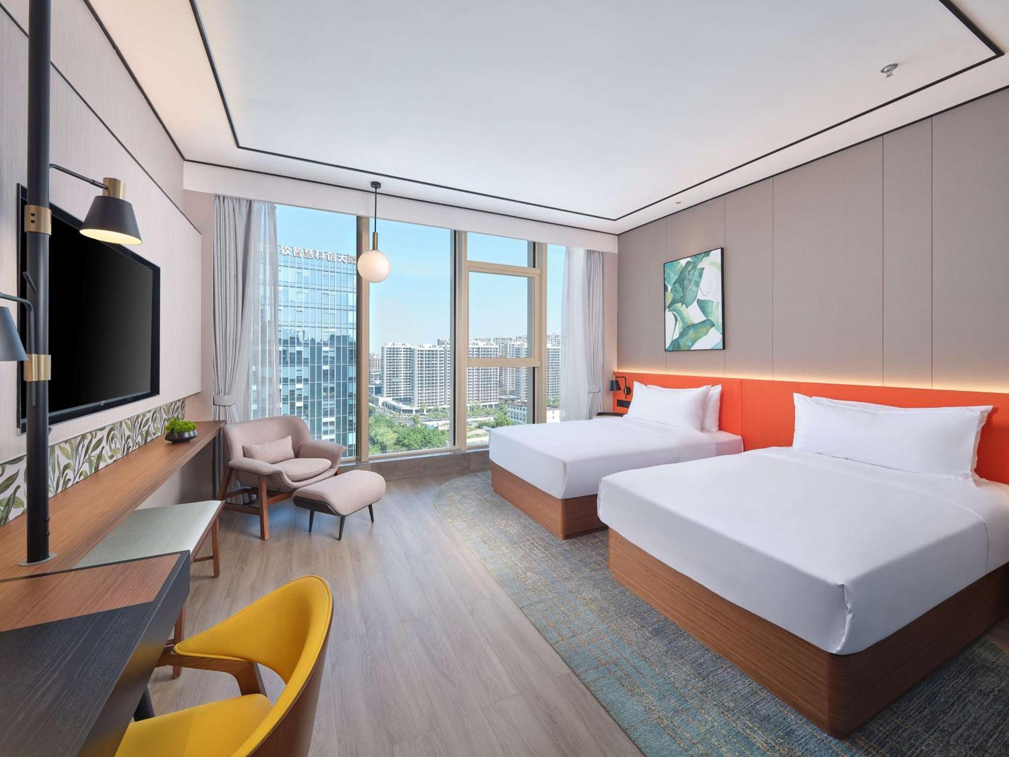 Hilton Garden Inn Hangzhou Xixi Zijingang Bagian luar foto